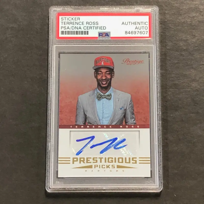 2012-13 Panini Prestige #52 Terrence Ross Signed Card AUTO PSA/DNA Slabbed Raptors