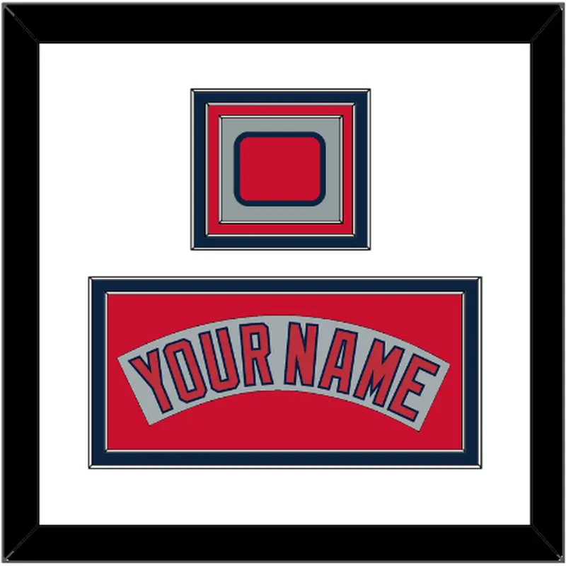 Boston Nameplate & Logo Patch - Road Gray (1992-2008) - Triple Mat 2