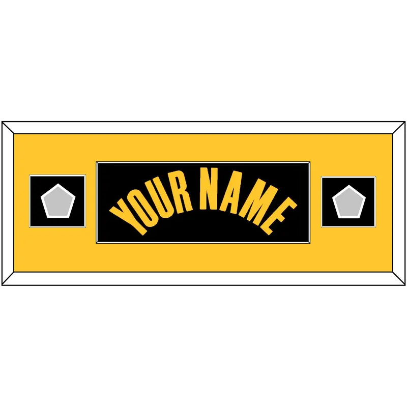 Golden State Name & 2 Finals Patches - Black City (2021-2022) - Single Mat 6