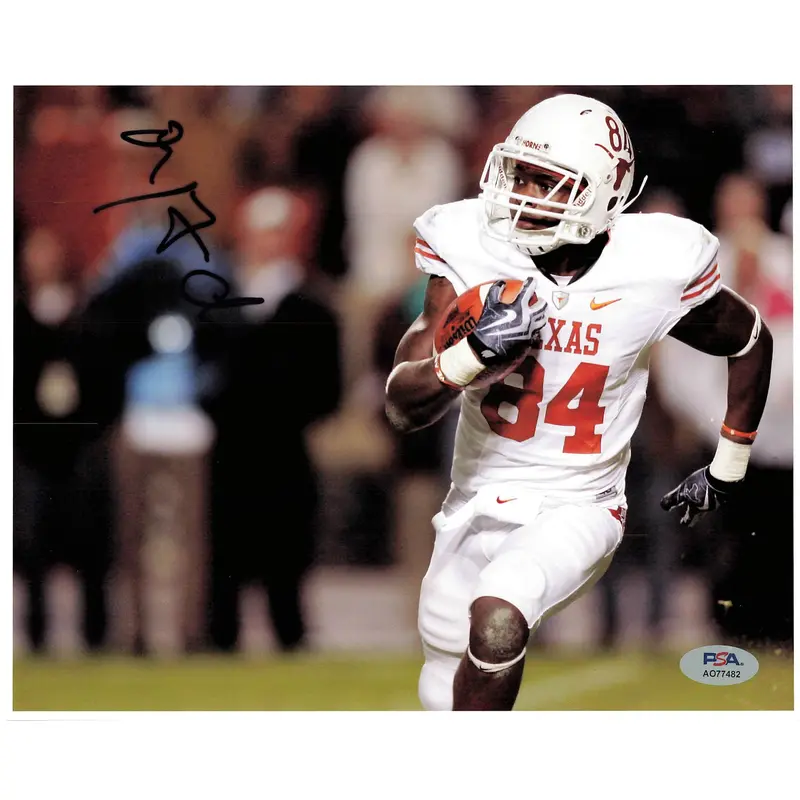 MARQUISE GOODWIN signed 8x10 photo PSA/DNA Texas Autographed
