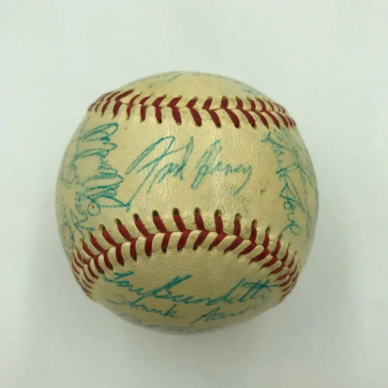 1957 Milwaukee Braves World Series Champs Team Signed Baseball With JSA COA