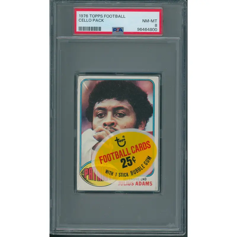 1976 Topps Football Unopened Cello Pack PSA 8 *4800