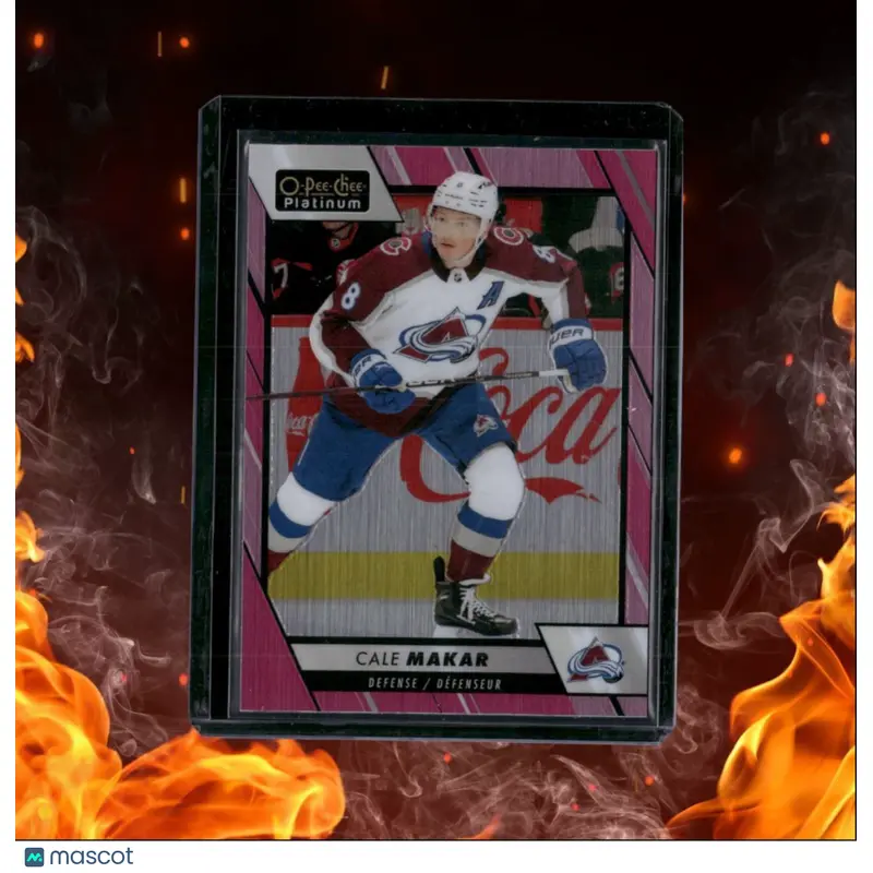 2023-24 O-Pee-Chee Platinum Cale Makar Matte Pink #2