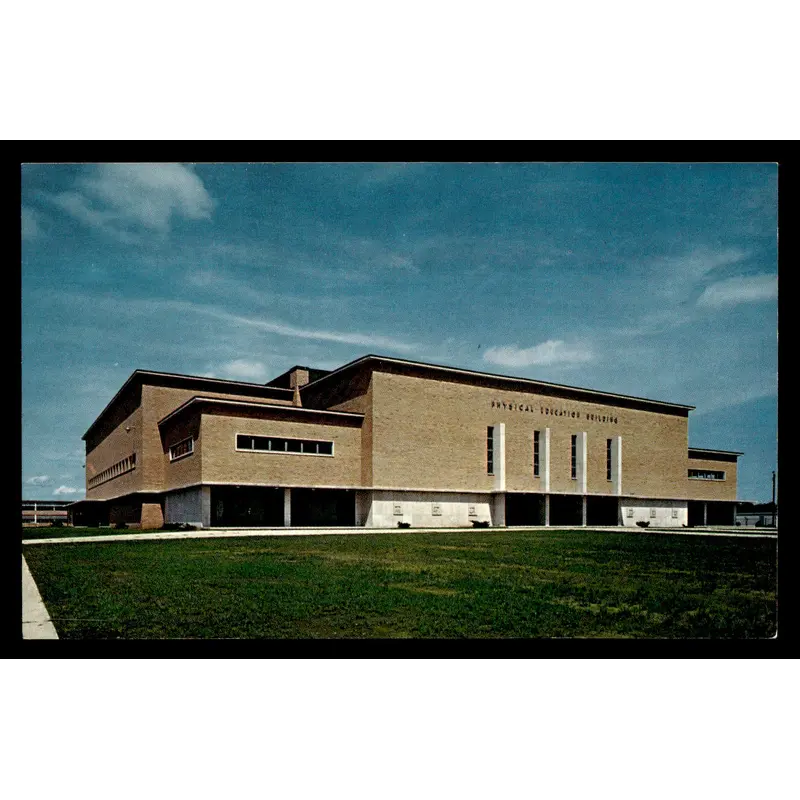 Vintage Columbus, Indiana High School Gymmasium Postcard