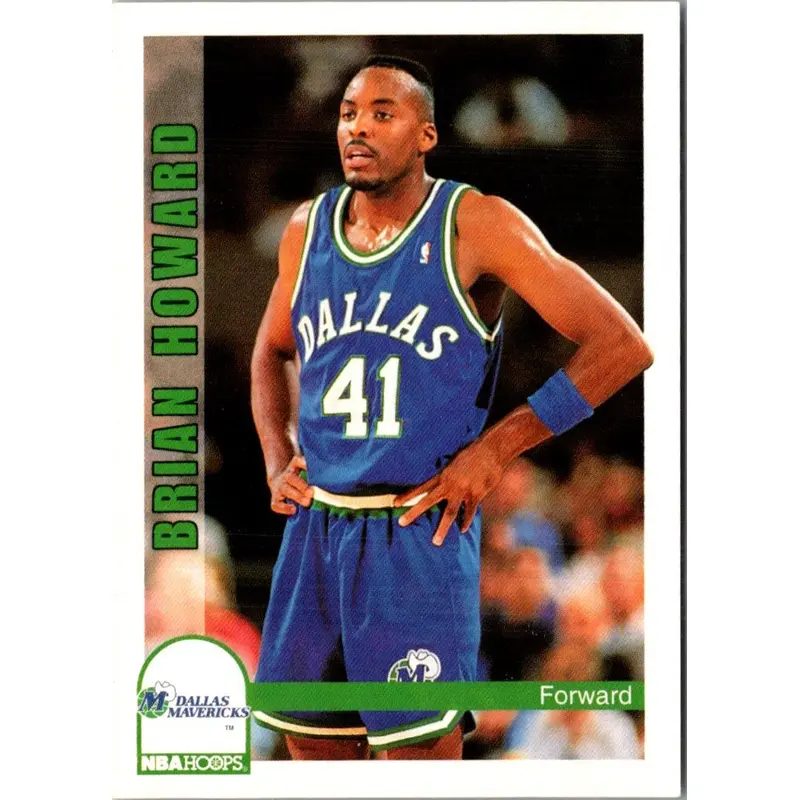1992 Hoops Brian Howard #371 Rookie