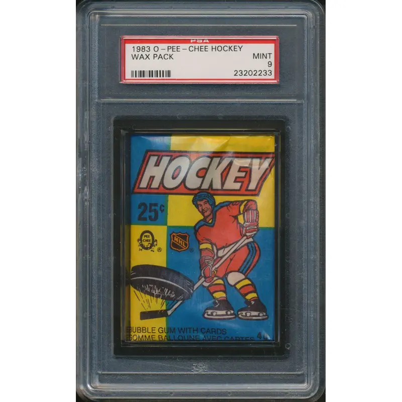 1983/84 OPC O-Pee-Chee Hockey Unopened Wax Pack PSA 9