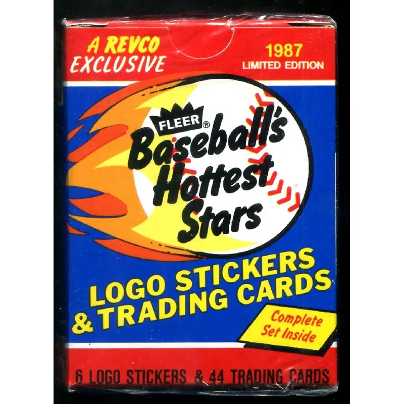 1987 Fleer Baseball Revco Hottest Stars Factory Set