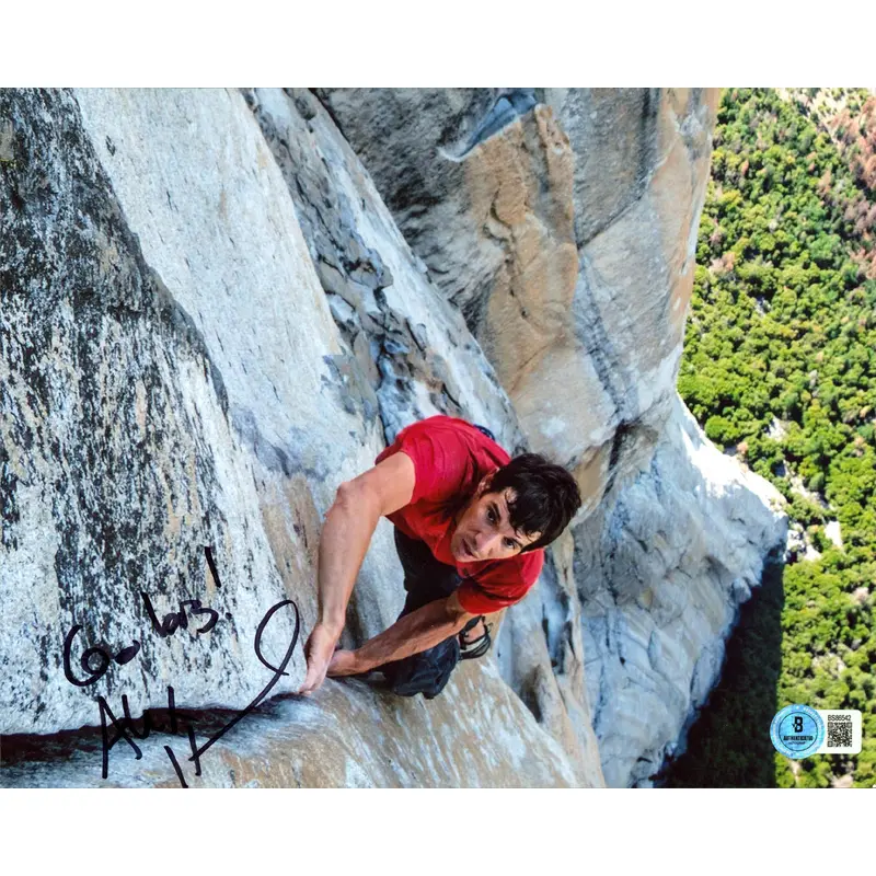 Alex Honnold "Go BIg!" Authentic Signed 8x10 Horizontal Photo BAS #BS86542