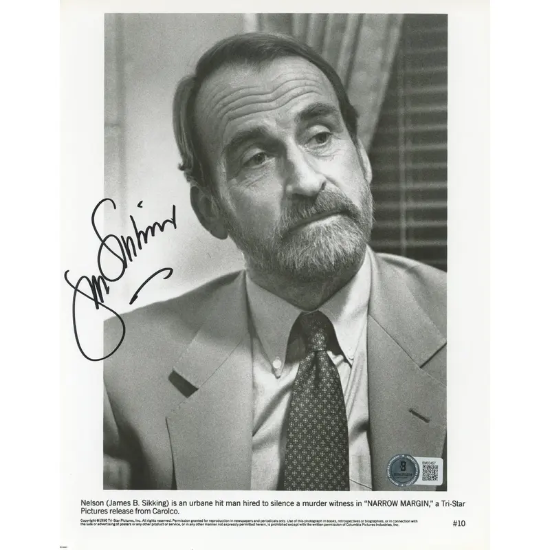 James B Sikking Narrow Margin Authentic Signed 8x10 Photo BAS #BM03457