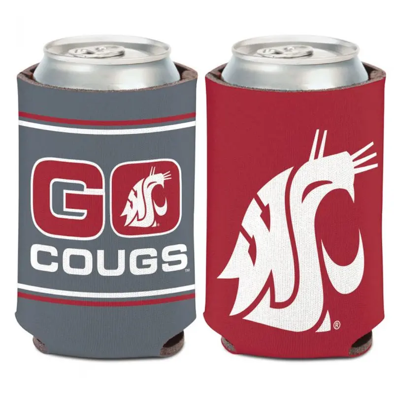 WASHINGTON STATE COUGARS SLOGAN CAN COOLER 12 OZ.
