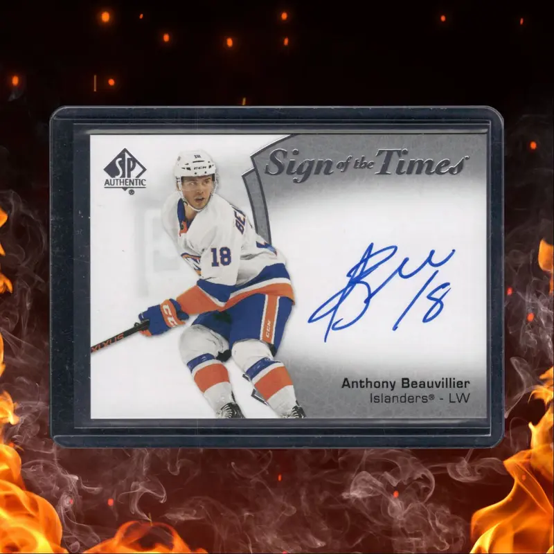 2022-23 SP Authentic Anthony Beauvillier Sign of the Times Auto #SOTT-AB