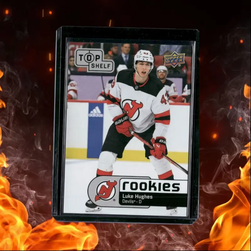 2024-25 Upper Deck The National Luke Hughes Top Shelf (B) Rookie #TS-8