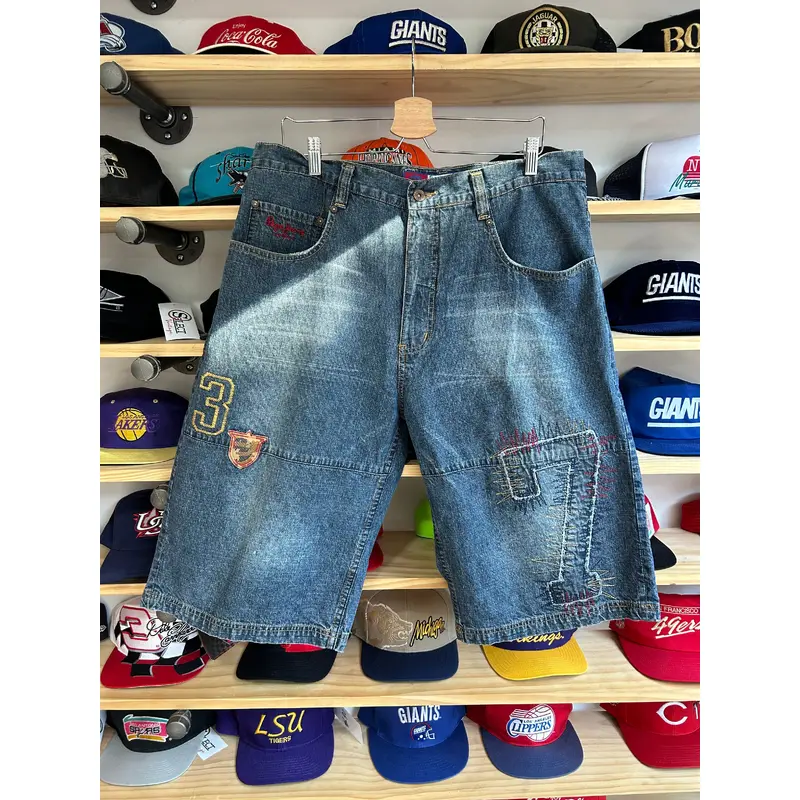 Vintage Y2K Pepe Jeans London Embroidered Denim Shorts 38