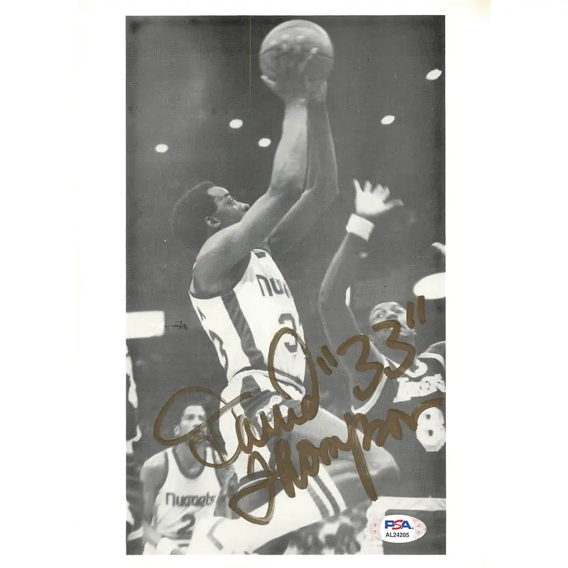 David Thompson signed 8x10 photo PSA/DNA Denver Nuggets Autographed