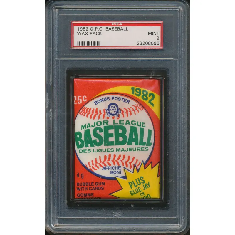 1982 OPC O-Pee-Chee Baseball Unopened Wax Pack PSA 9