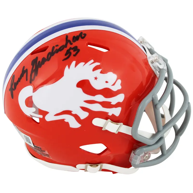 Broncos Randy Gradishar Authentic Signed 1966 TB Speed Mini Helmet BAS Witnessed