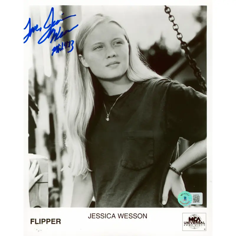 Jessica Wesson Flipper "Phil.4:13" Authentic Signed 8x10 Photo BAS #BL96192