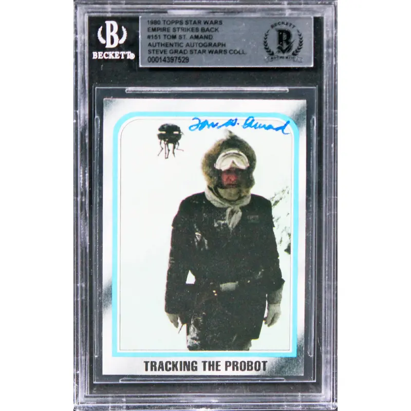 Tom St. Amand Authentic Signed 1980 Topps Star Wars ESB #151 Card BAS Slabbed