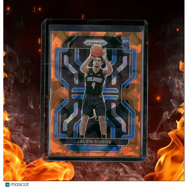 2021-22 Panini Prizm Jalen Suggs Orange Cracked Ice Prizm Rookie #314
