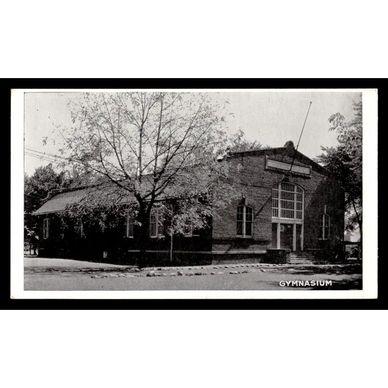 Vintage Franklin College Gymnasium Postcard
