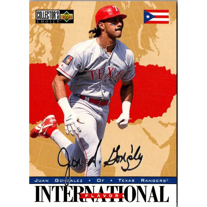 1996 Collector's Choice Signature Juan Gonzalez #338