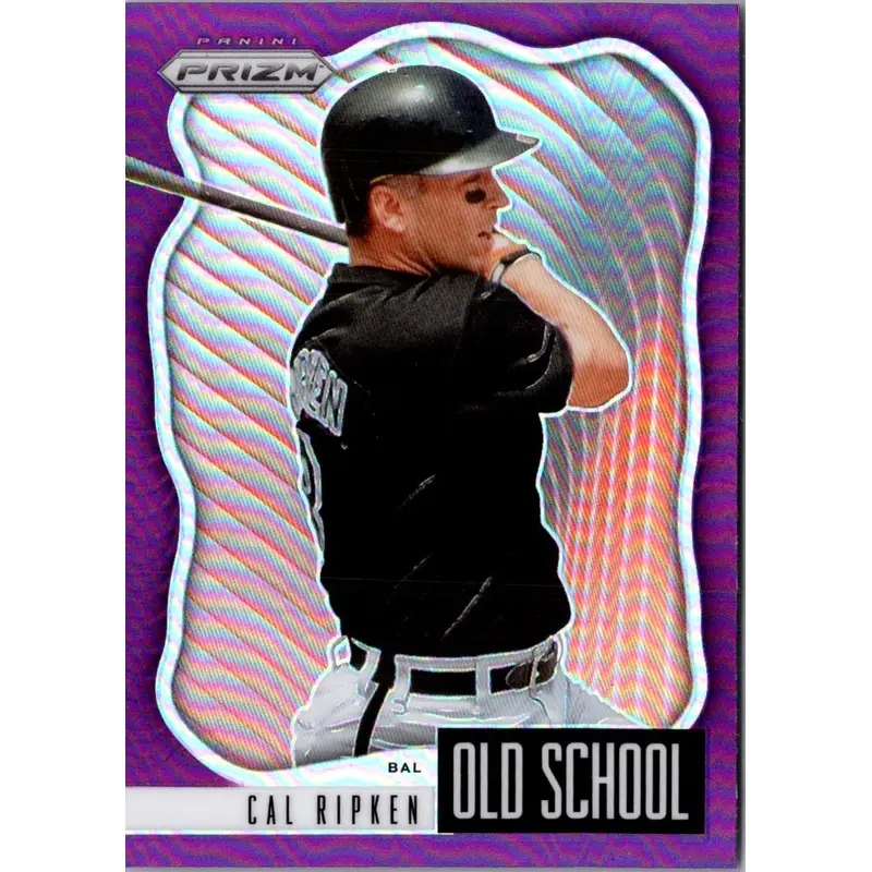 2021 Panini Prizm Old School Purple Cal Ripken #OS-9