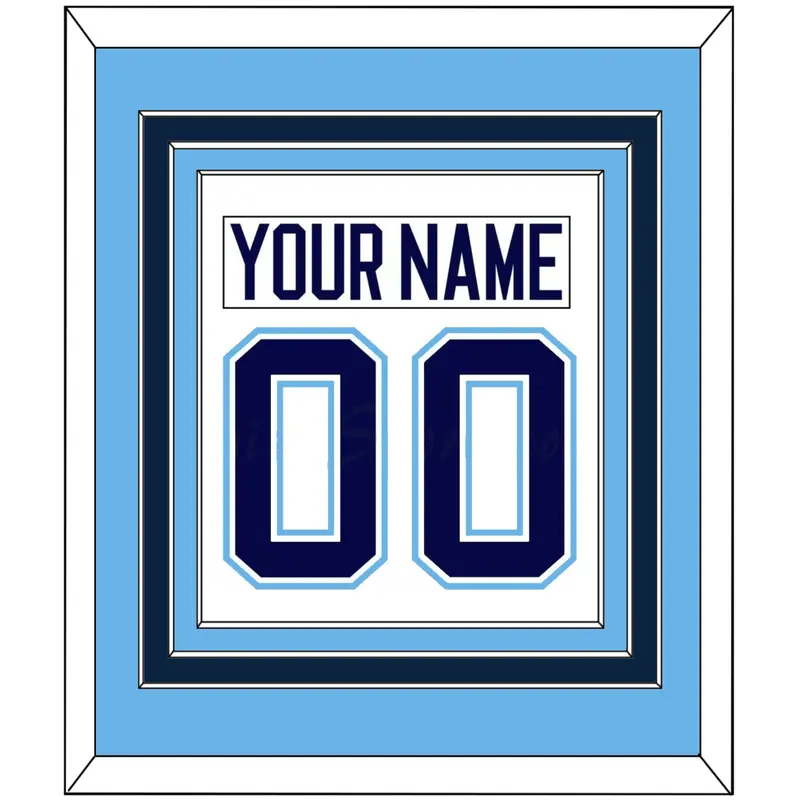 Maine Nameplate & Number (Back) Combined - Home White (1994-2008) - Triple Mat 3