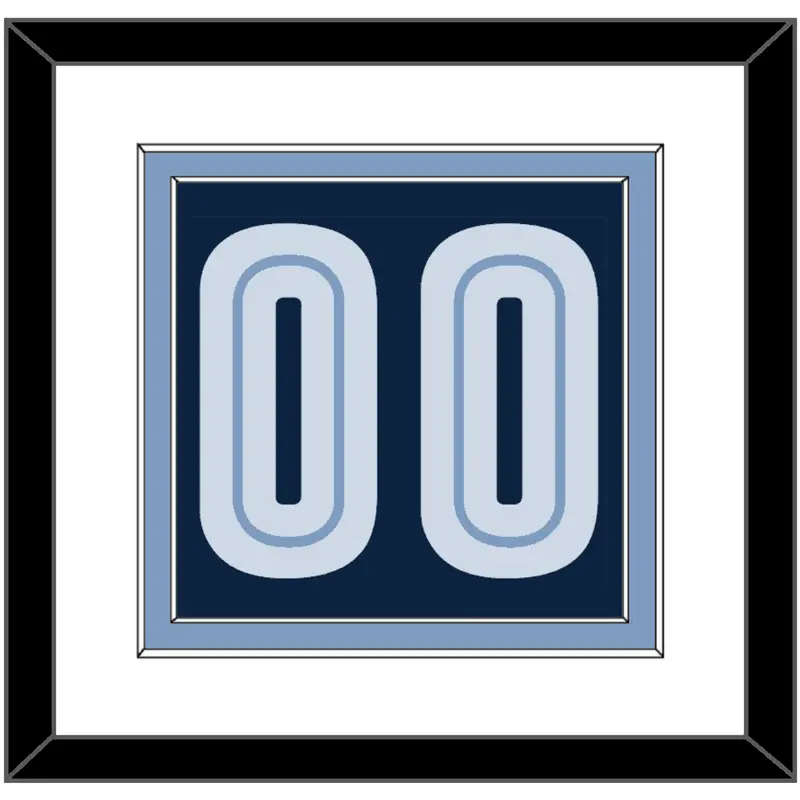 Memphis Number - Road Navy (2004-2010) - Double Mat 1