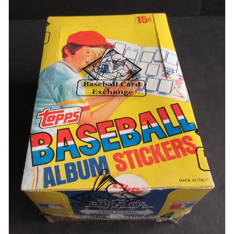 1981 Topps Baseball Unopened Album Stickers Box (BBCE) (Read)