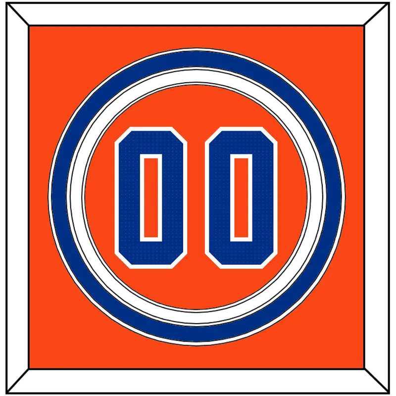 Florida Baseball Number - Alternate Orange - Triple Mat 2