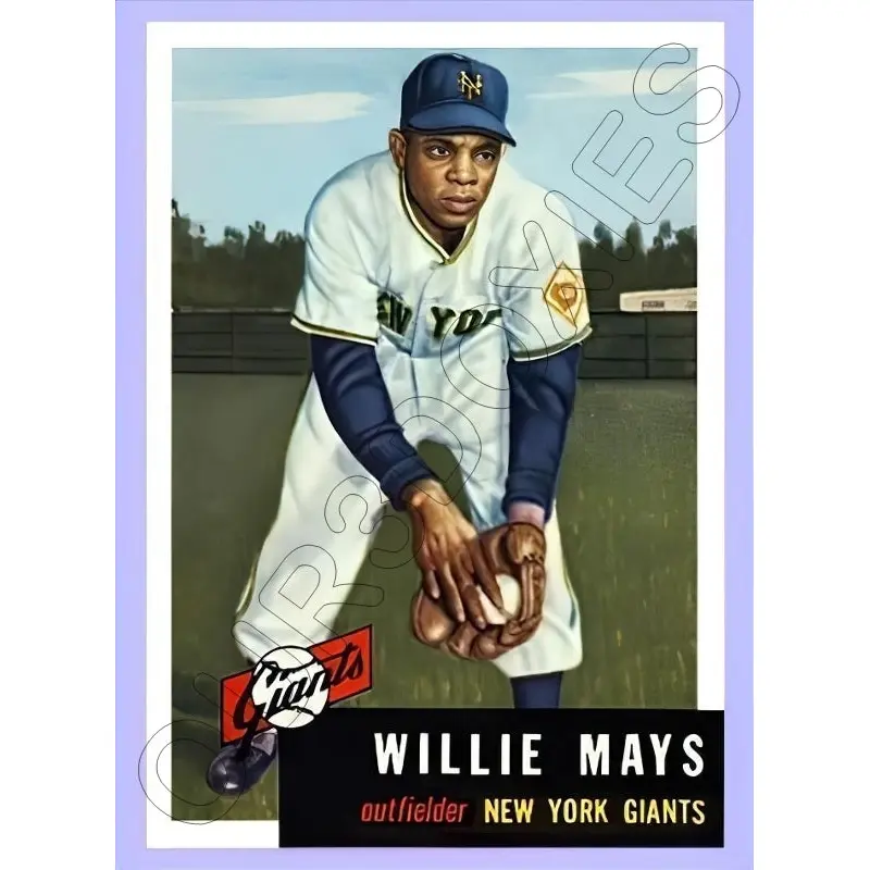 Willie Mays 1953 Topps Reproduction Card - 4043