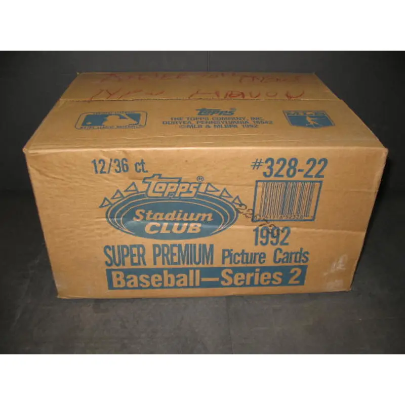 1992 Topps Stadium Club Baseball Series 2 Case (12 Box) (328-22)
