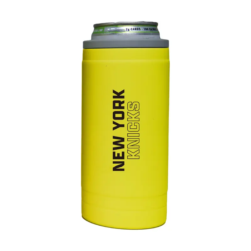 New York Knicks 12oz Cru Stacked Soft Touch Slim Coolie