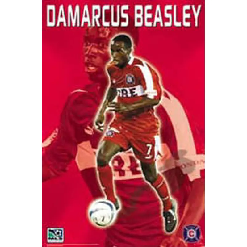 DaMarcus Beasley "On Fire" Chicago Fire MLS Soccer Poster - S.E. 2003