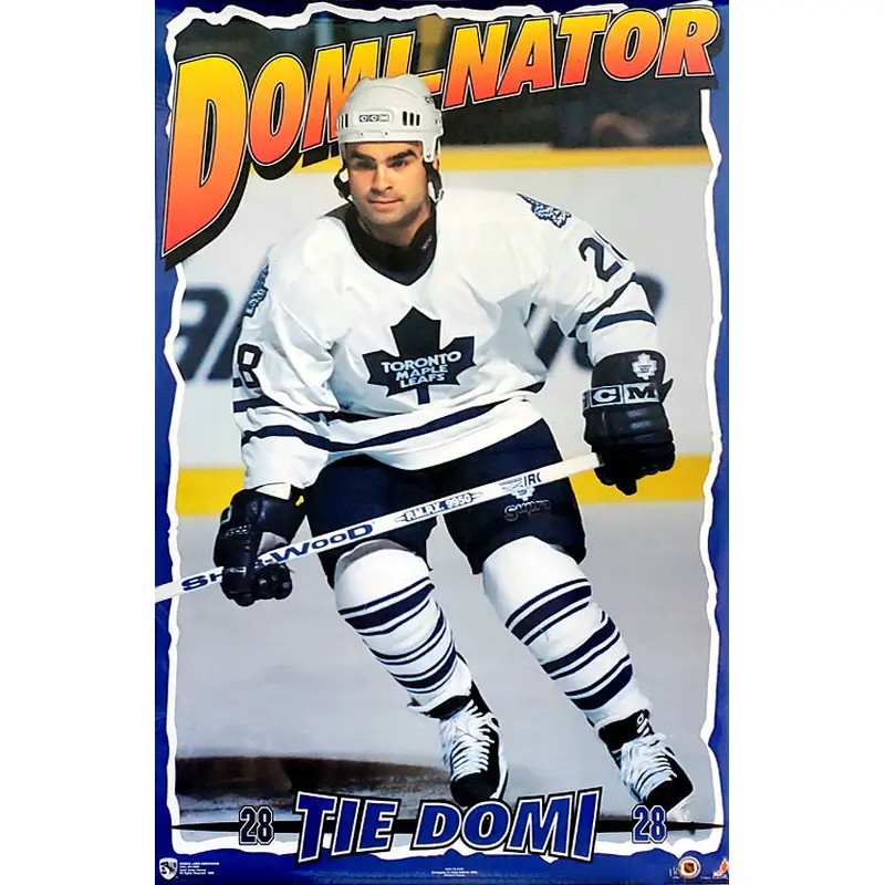 Tie Domi "Domi-Nator" Toronto Maple Leafs Poster - Norman James Corp. 1996
