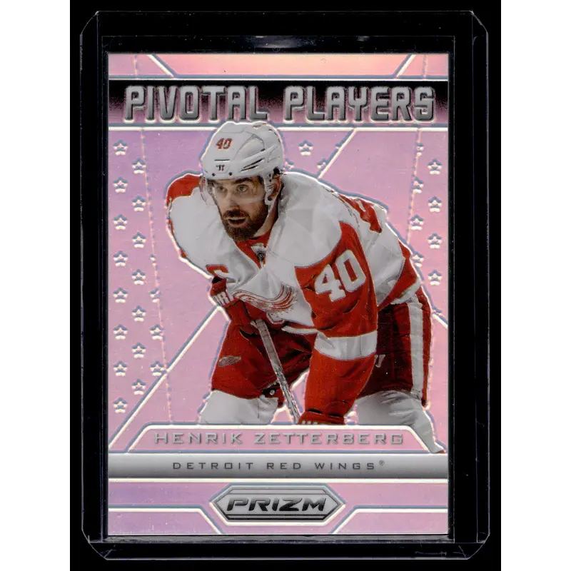 2013-14 Panini Prizm - Pivotal Players - Silver Prizm - Henrik Zetterberg #PP-10