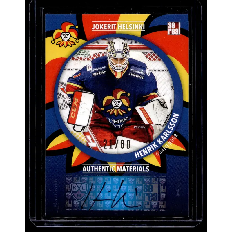 2015-16 Cereal Jokerit Autograph - Henrik Karlsson #JOK-AUT-006 /80
