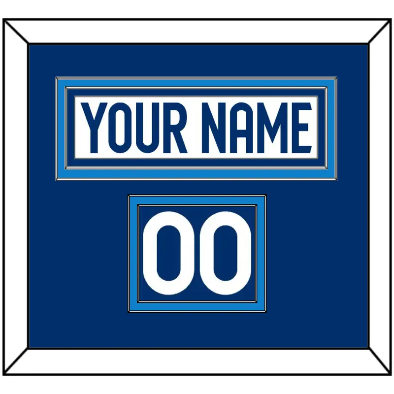 Finland Men's Hockey Nameplate & Number (Shoulder) - 2025 4 Nations White - Double Mat 2