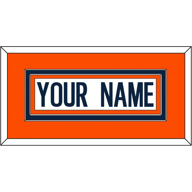 Denver Nameplate - Road White - Double Mat 2
