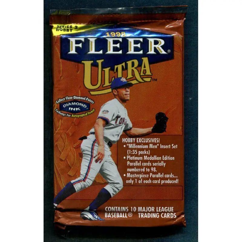 1998 Fleer Ultra Baseball Unopened Series 2 Pack (Hobby)