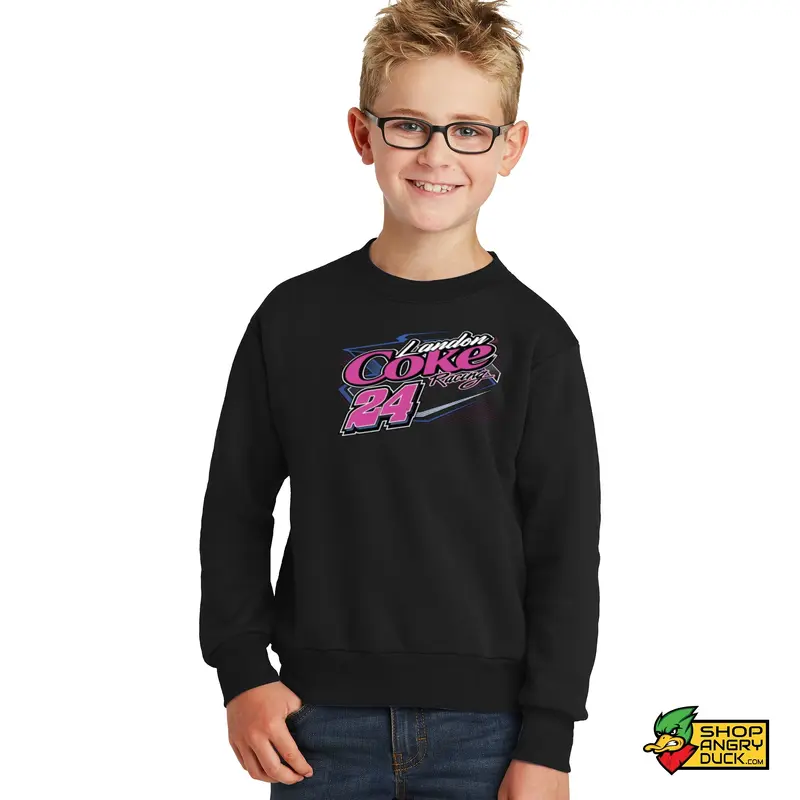 Landon Coke Racing Youth Crewneck Sweatshirt