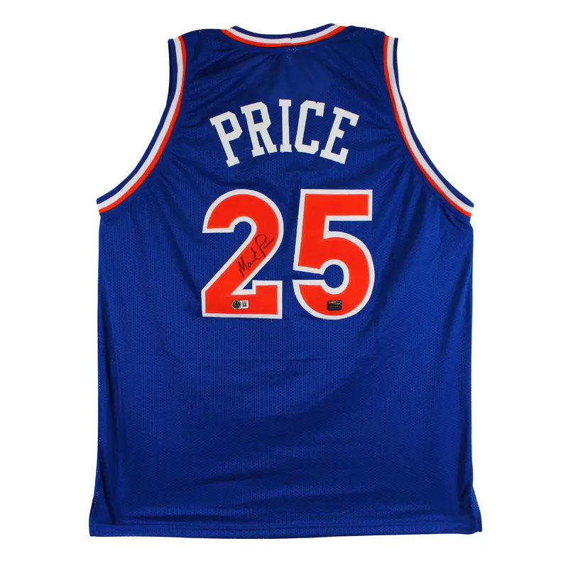 Mark Price Authentic Signed Blue Pro Style Jersey Autographed BAS Witnessed