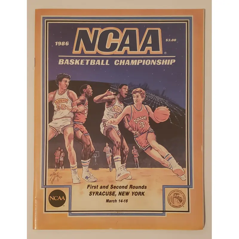 1986 NCAA Basketball Championship First and Second Rounds program
