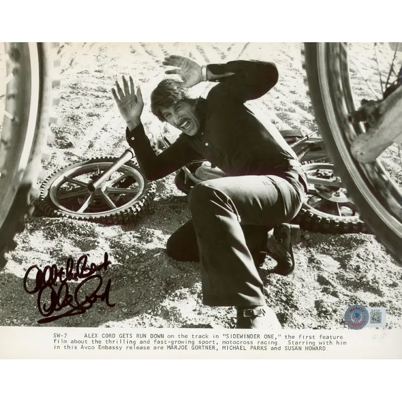 Alex Cord Sidewinder 1 "All The Best" Authentic Signed 8x10 Photo BAS #BL81247
