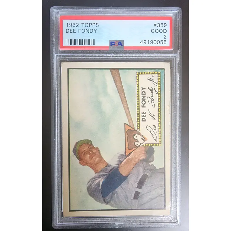 Dee Fondy 1952 Topps #359 PSA 2