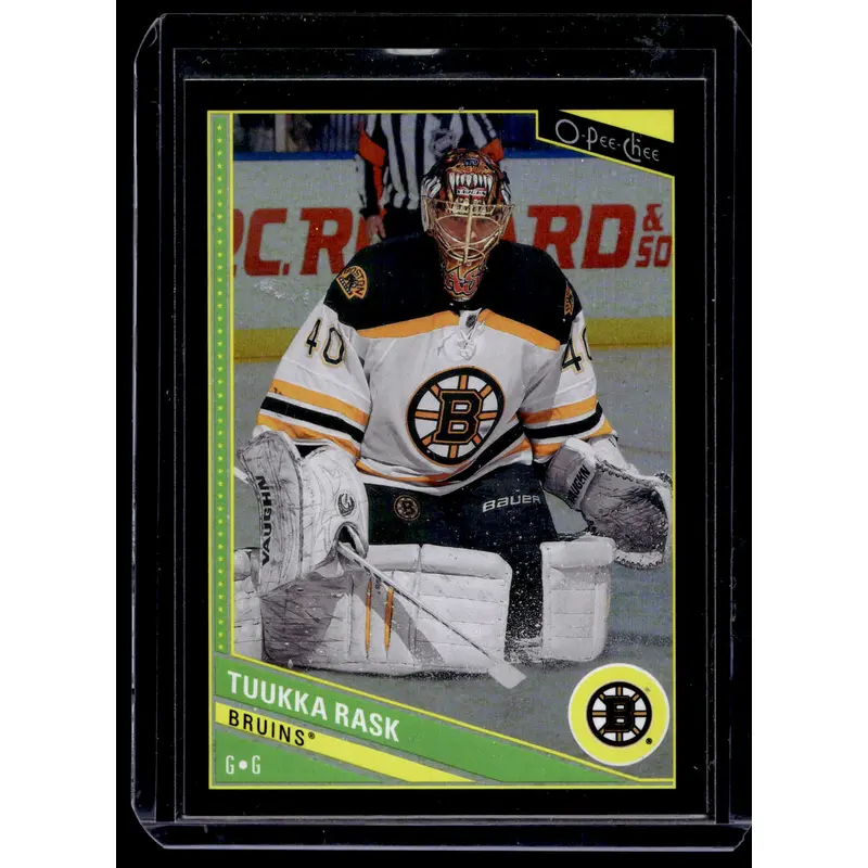 2013-14 O-Pee-Chee - Black Rainbow Foil - Tuukka Rask #179 /100
