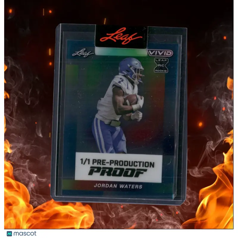 2024 Leaf Vivid Jordan Waters Pre-Production Proof Rookie 1/1