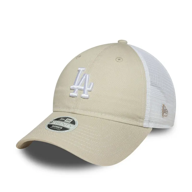 LA Dodgers Womens MLB Washed Cream 9TWENTY Adjustable Cap