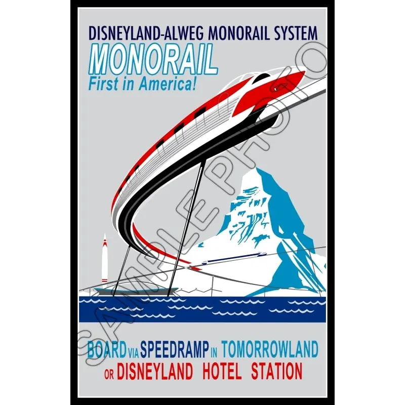 Disneyland Monorail #1 Poster 11X17 - 1248