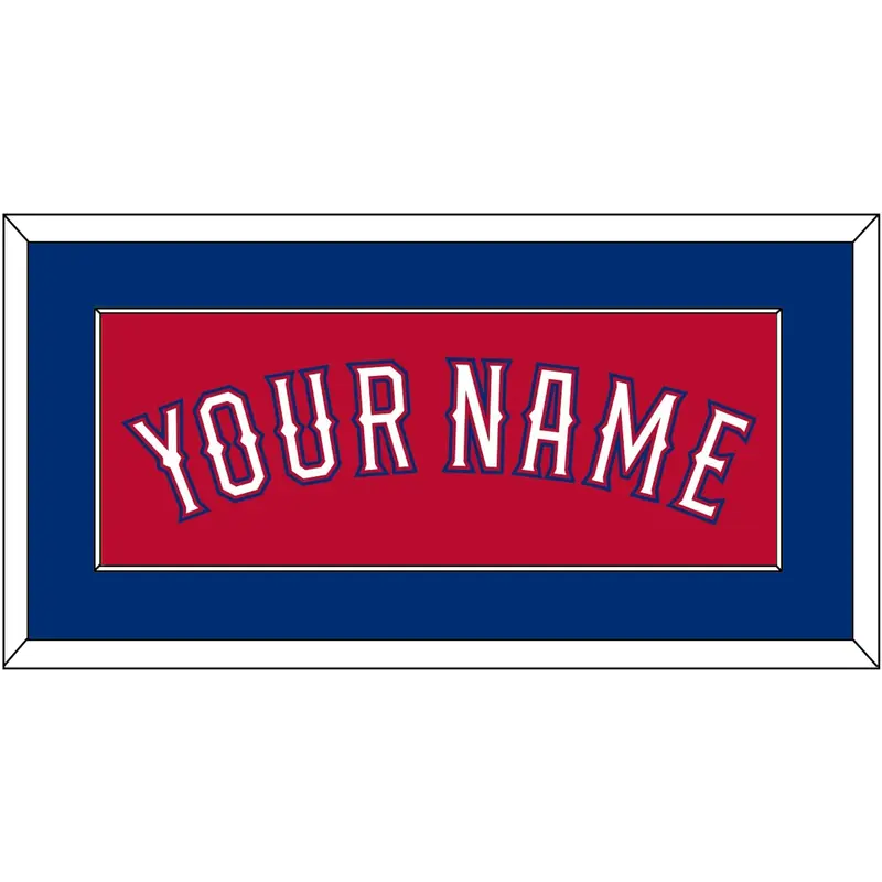Texas Name - Alternate Red (2016-2019) - Single Mat 2